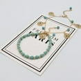 thumbnail image 3 of Bohemian Turquoise Gold Tassel Multi Strand Anklet Retro Summer Accessory Gift for Women, 3 of 4