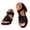Black, variant on Dakaela Platform Wedge Sandals for Women 2026 Dressy Summer Ankle Strap Open Toe Hollow out Floral Work Office Comfortable Dress Shoes Black Size 6.5