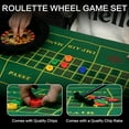 thumbnail image 3 of Ngardk Roulette Wheel Table Set, Roulette Rodeo Game with Chips & Mat 10-Inch, 3 of 6