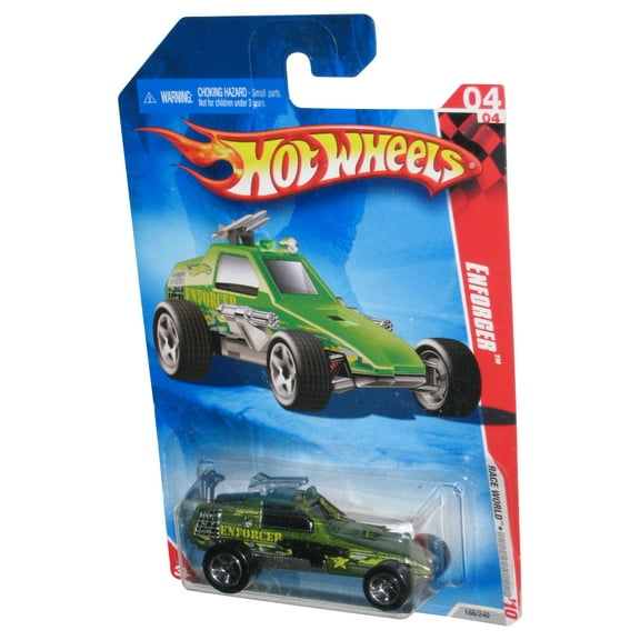 Hot Wheels Race World '10 4/4 (2009) Underground Green Toy Car 188/240