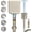 Brushed Nickel, variant on Filtered Shower Head with Handheld White - High Pressure 6 Modes, 120 Anti-clog Nozzles, Detachable Showerhead with Hard Water Filters, Extra Long 6ft Hose, Power Wash Mode for Bathroom, Pets