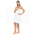 thumbnail image 2 of Women's Wrap with Adjustable Closure 100% Terry Spa Body Wrap Shower Bath Towels White XXL/XXXL, 2 of 6