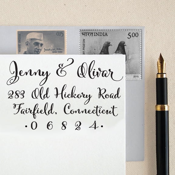 Self Inking Custom Return Address Stamp Family Address Rubber Personalized Stamp Proposal Gift Idea
