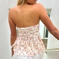 thumbnail image 4 of Women’s Tanks Elegant Bandeau Top For Summer Strapless Off Shoulder Tube Top For Women Beige M, 4 of 8