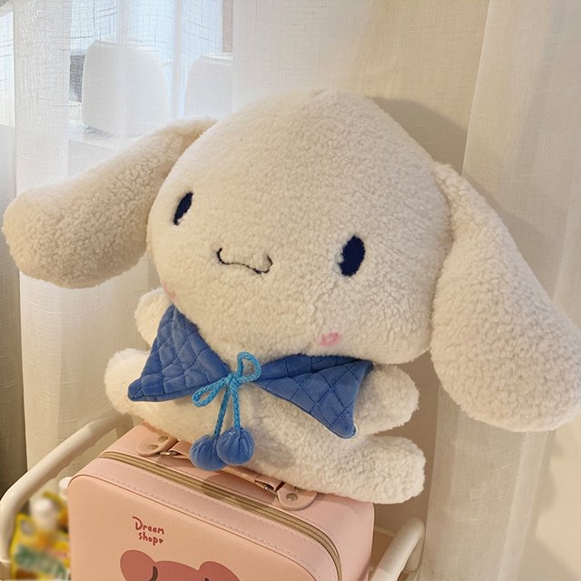 Sanrio Kuromi-almohada de Hello Kitty para niños, muñecos de peluche Kawaii de 30CM, regalos de cumpleaños para niñas encantadoras1 Fivean Toy model