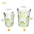 thumbnail image 3 of Honeii Frogs and Dragonflies Print Laundry Hamper Basket,Baby Nursery Woven Storage Basket for Toys Bin,Pillows,Blankets,Clothes-Small, 3 of 6