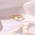 thumbnail image 2 of vylahjewellery Classic Oval Diamond Engagement Ring Dainty Vermeil Yellow Gold Valentine Day Gift Ring for Women Moissanite Vintage Inspired Wedding Customize Jewelry, 2 of 6