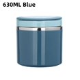thumbnail image 1 of Bocal Thermique Alimentaire 630/1000ML Tasse à Soupe Isolée en Acier Inoxydable Tasse à Vide Boîte à Lunch avec Poignée Boîte Bento Portable Scellée Bleu-630ml, 1 of 6