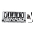 thumbnail image 1 of 8 String Bass Guitar Bridge Set With Flip Top Design, Locking Screws, Excellent Metal Material For Better Tone And Resonance, 1 of 8