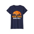 thumbnail image 5 of Women Casual Basketball Style Short Sleeve Crew Neck T-Shirt, Soft Breathable Cotton Loose Fit Sports Daily Tops, City Themed Lightweight Summer Tees for Outdoor Workout, 5 of 5
