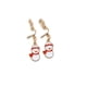 thumbnail image 2 of Pendientes sencillos y bonitos de estilo navideño sin agujeros para las orejas, estilo fresco, para estudiantes y niños, estilo corto, con clip para las orejas, 2 of 6