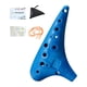 thumbnail image 1 of Ocarina de 12 agujeros, instrumento musical compacto para adultos, amantes de la música y principiantes. Azul, 1 of 6