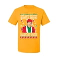 thumbnail image 2 of Michael Scott The Name is Bond Santa Bond Ugly Christmas Sweater Men's Graphic T-Shirt, Gold, 2XL, 2 of 3