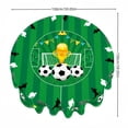 thumbnail image 3 of Mantel de fútbol – Decoración para fiestas temáticas de fútbol, mantel de tela de poliéster para cumpleaños deportivos, mantel de tela lavable y reutilizable para picnics, días de partido o fiestas, 3 of 6