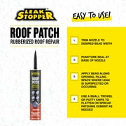 Leak Stopper Roof Patch, Black, 10 oz Tube