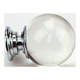 thumbnail image 2 of BALAHAPY Cabinet Knob Crystal Transparent Round for Furniture Kitchen Home 5Pcs, 2 of 8