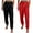 Red, variant on USNSM 2 Pack Sweatpants for Women Drawstring Elastic Waist Joggers Pants with Pockets Cinch Bottom Casual Jogger Trousers Green S