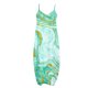 thumbnail image 5 of ICHUANYI Clearance Women's Fashion Sexy Vintage V Neck Sleeveless Printing Party Dresses(Green, XXL) ICHUANYI WER2023081015806, 5 of 5