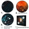 thumbnail image 3 of Designart "Vibrant Fireworks Show III" Fireworks Wall Decor, 3 of 7