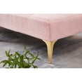 thumbnail image 5 of Jopath Futon Sofa Single Sofa Convertible Single Sofa Bed Futon With Gold Metal Legs Teddy Fabric 3 Position Backrest For Living Room & Guest Room (Pink), 5 of 7
