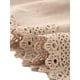 thumbnail image 5 of Mini vestido sólido de manga corta con cuello en V y cintura elástica para mujer Beige L, 5 of 5