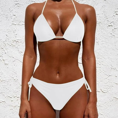 

DENGDENG Women Sexy Lingerie Set Halter Underwear Sexy Solid Bra and Panty Set Lingerie