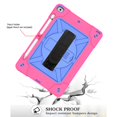 thumbnail image 6 of iPad 10.2 Shockproof Case with Screen Protector, Dteck Heavy Duty Rugged 3 Layer Hybrid Rugged Case with Rotatable Hand Strap Kickstand For iPad 10.2" 8th Gen 2020/ iPad 7th Gen 2019, Rose/Blue, 6 of 7