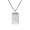 Silver, variant on Men's Stainless Steel Vintage Square Hammered Finished Cross Pendant Necklaces Cool Jewelry Gold