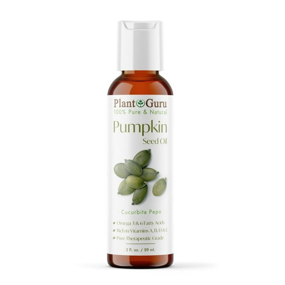 Pumpkin Seed Oil 2 oz. Virgin, Unrefined Cold Pressed 100% Pure Natural - Skin, Body And Face. Great for Aromatherapy & More!
