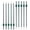 x 10, variant on Fencer Wire 7FT Heavy Duty No Dig Steel T-Post with T-Channel and Anchor Plate for Farm, Garden, Orchard, and Outdoor Fencing, Single