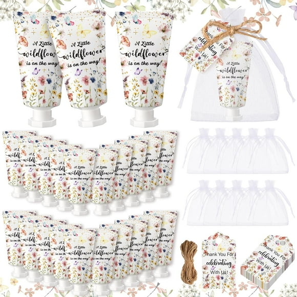 Set de crema de manos Dansib Wildflower Baby Shower, 48 juegos