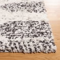 thumbnail image 3 of SAFAVIEH Jericho Johna Aztec Polyester Shag Area Rug, Ivory/Black, 5'3" x 7'6", 3 of 9