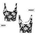 thumbnail image 5 of Lsque Lilies Flowers Printed Women'S Sports Bra, Compression, Moisture Wicking, High-Impact Sports Bra For Women,Supportive sports bra-Medium, 5 of 9