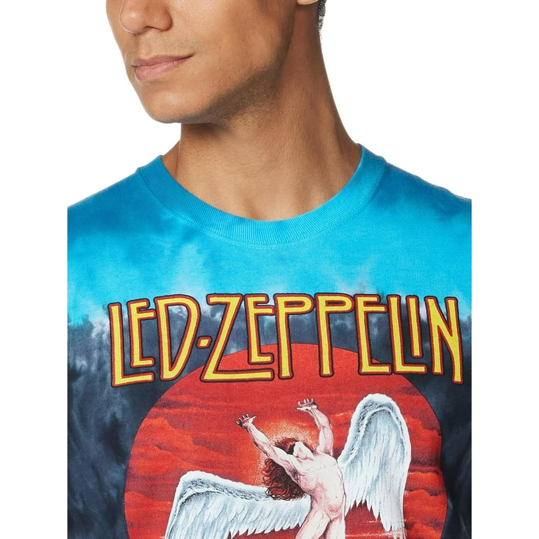 Led Zeppelin Men s Icarus 1975 Tie Dye Short Sleeve T Shirt Walmart