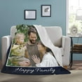 thumbnail image 4 of Customizable Blanket for Sister Customized Blankets with Photos Text Personalized Picture Collages Throw Blankets Gift for Men Valentines Day Decor Souvenirs Birthday, 4 of 6
