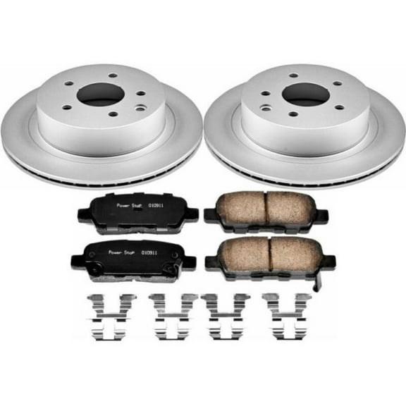 PowerStop Rear Geomet Coated Brake Rotor and Pad Kit Fits: NISSAN Select Models CRK7881