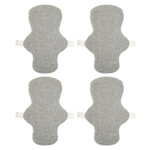4 protectores de tela para bragas con grafeno, absorción de agua, transpirables, a prueba de fugas, lavables y reutilizables, para mujeres, talla L