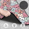 thumbnail image 2 of Daiia Cartoon Hearts Printed Car Floor Mats Set of 4, Durable Non Slip Auto Floor Carpet, Car Interior Carpets Proof Foot Pads Anti-Slip Cushion Automoetive Accessories, 2 of 6