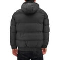 thumbnail image 2 of Men's Heavyweight Removable Hood Insulated Lined Quilted Puffer Zip Up Jacket (Black XL), 2 of 4