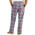 thumbnail image 2 of Hanes Men's Cotton Woven Pajama Pant, Red/Blue Plaid, 2X-Large, 2 of 4