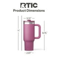 thumbnail image 5 of RTIC 30 oz Insulated Tumbler with Handle, Ceramic Lined, Leak-Resistant Straw Lid, Orchid, Road Trip Tumbler, 5 of 7
