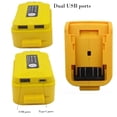 thumbnail image 4 of Battery Adapter With Light for Dcb203 for Dcb200 18V Battery Dual Usb Converter B, 4 of 7