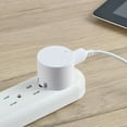 thumbnail image 4 of Chargeur mural USB pliable Onn 2,4 A de type A avec indicateur LED, blanc, 4 of 4