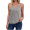thumbnail image 2 of UPPADA Womens Tank Tops Summer Sleeveless Shirts Ladies Ribbed Wide Shoulder Straps Tees Racerback Tight Slim Fitted Workout Tank Tops Fitted Tops Racer Back Blouses, of Day Deals Today 2025, 2 of 8