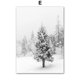 thumbnail image 1 of Pintura en lienzo de escena de invierno para decoración de sala de estar, carteles nórdicos, impresiones de pared, cuadro de cabina de Navidad, bosque nevado, 2024, 1 of 4
