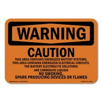 OSHA WARNING Sign - Caution This Area Contains Energized | Decal | Protect Your Business, Work Site, Warehouse & Shop Area | Made in the USA