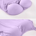 thumbnail image 5 of Camisole Tops for Women Built in Bra Camisoles For Women For Under Clothes Sleeveless Cami Workout Shirts Workout Yoga Shirts Workout Camisole Spaghetti Strap Tank Top Basic Tank Tops Purple2 M, 5 of 6