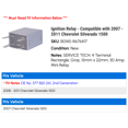 thumbnail image 2 of Ignition Relay - Compatible with 2007 - 2011 Chevy Silverado 1500 2008 2009 2010, 2 of 2