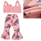 thumbnail image 4 of Baby Girl Top Bellbottom Pants, Top Bellbottom Pants Niños Niña Top Bellbottom Pants Top Bellbottom Pants Set Para Niños Pequeños Para El Verano Para Niños ANGGREK Rosa 120cm / 47.2in, 4 of 8