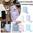thumbnail image 1 of TTJ Camera Bag Compact Camera Storage Pouch Leather Drawstring Organizer Portable Travel Carry Case for Photographers Lens Gear Accessories, 1 of 8